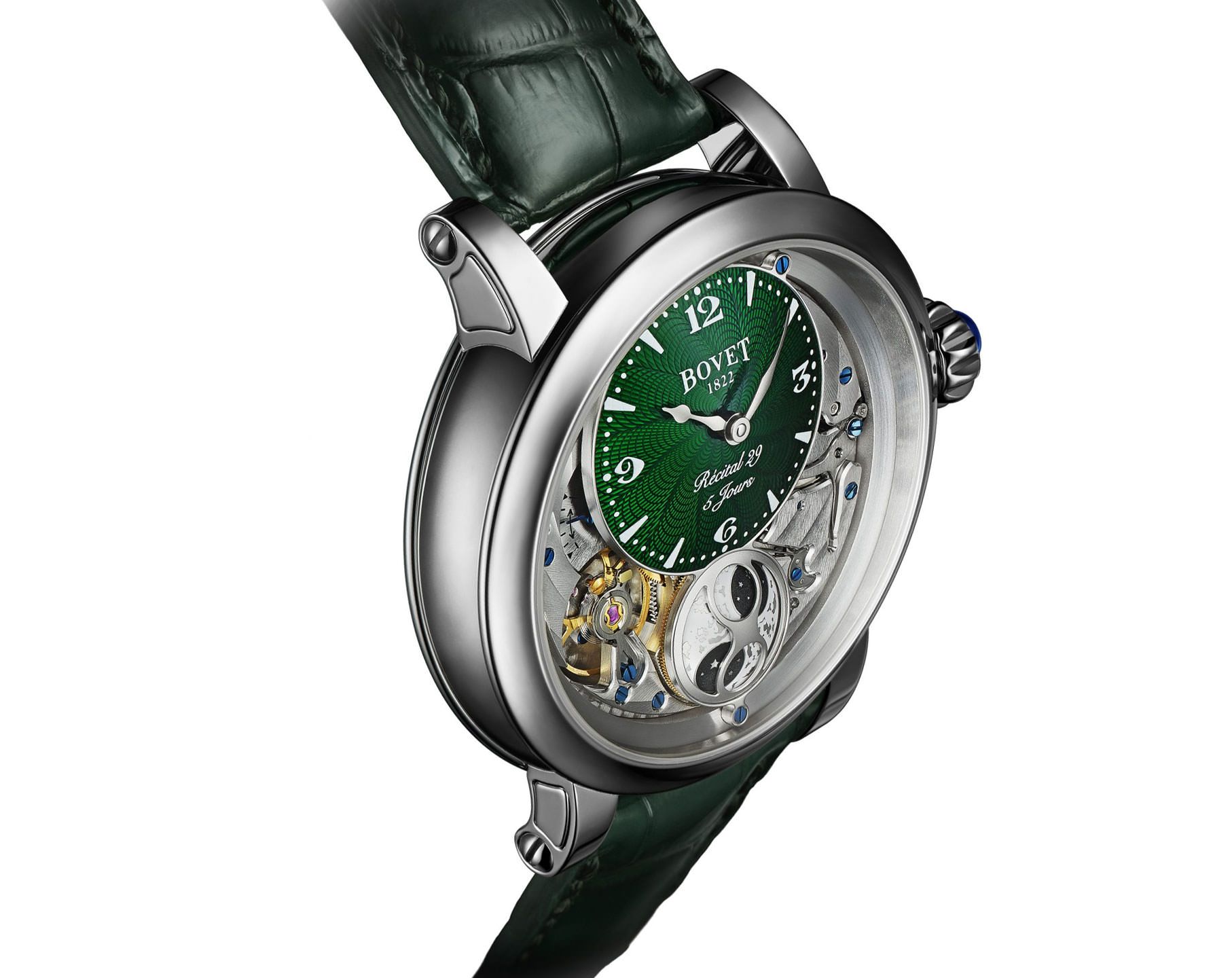 Bovet Dimier Récital 29 Green Dial 42 mm Manual Winding Watch For Men - 2