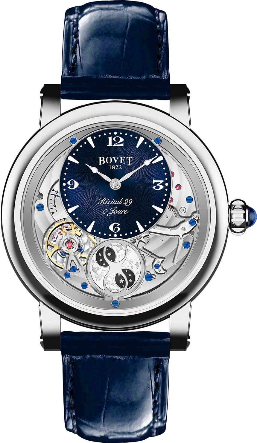 Bovet Dimier Récital 29 Blue Dial 42 mm Manual Winding Watch For Men - 1