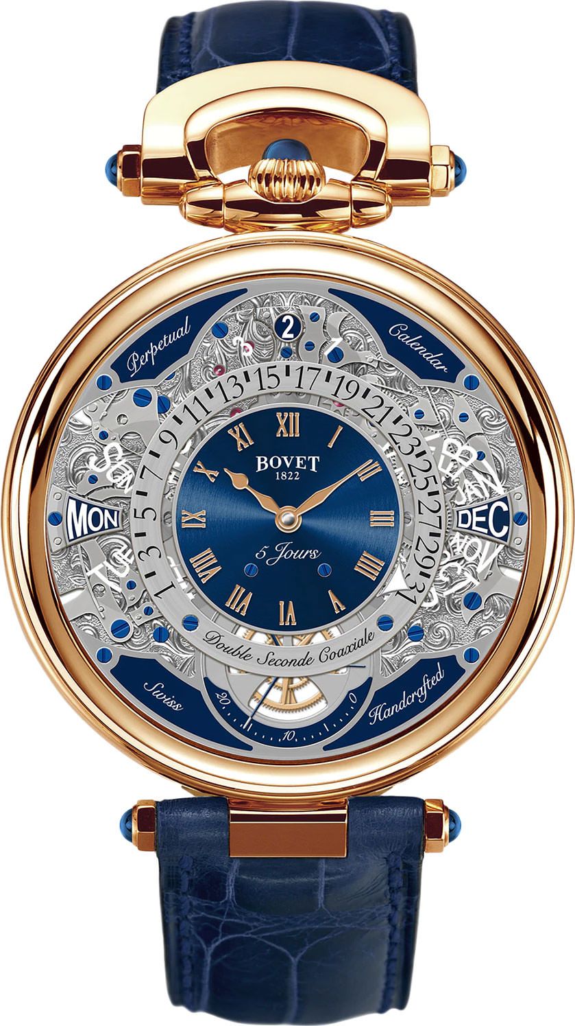 Bovet Fleurier Virtuoso VII Blue Dial 43.3 mm Manual Winding Watch For Men - 1