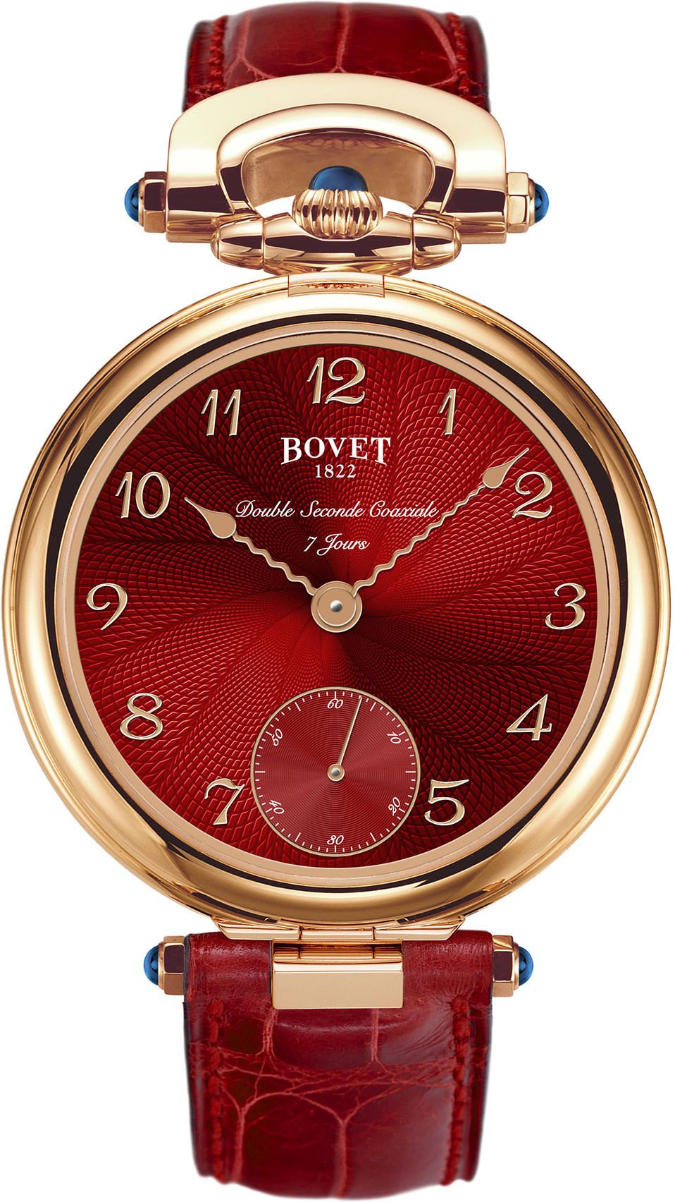 Bovet Fleurier Monsieur Bovet Red Dial 43 mm Manual Winding Watch For Men - 1