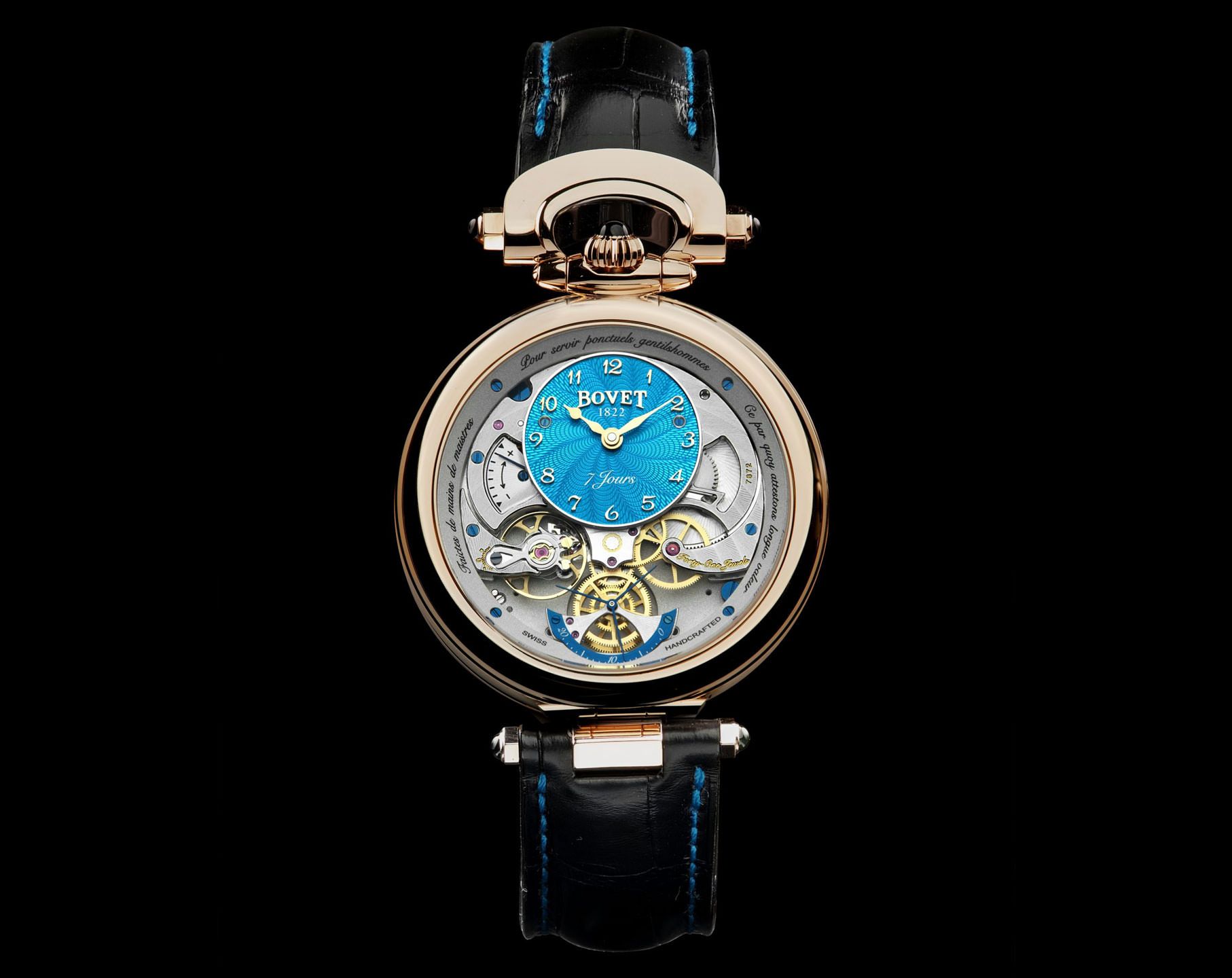 Bovet Fleurier Monsieur Bovet Turquoise Turquoise Dial 43 mm Manual Winding Watch For Men - 3