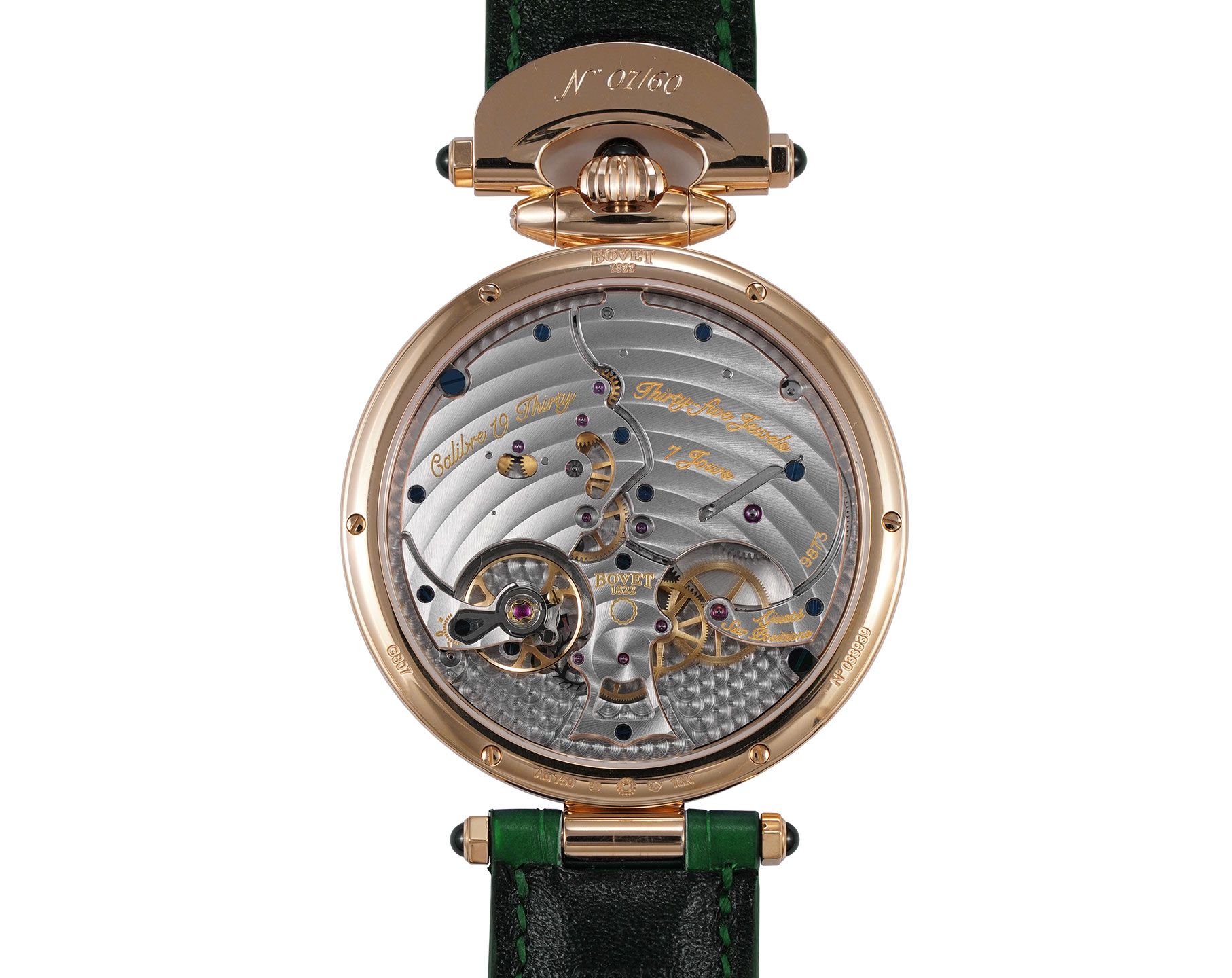 Bovet Fleurier 19Thirty Great Guilloché Green Dial 42 mm Manual Winding Watch For Men - 2