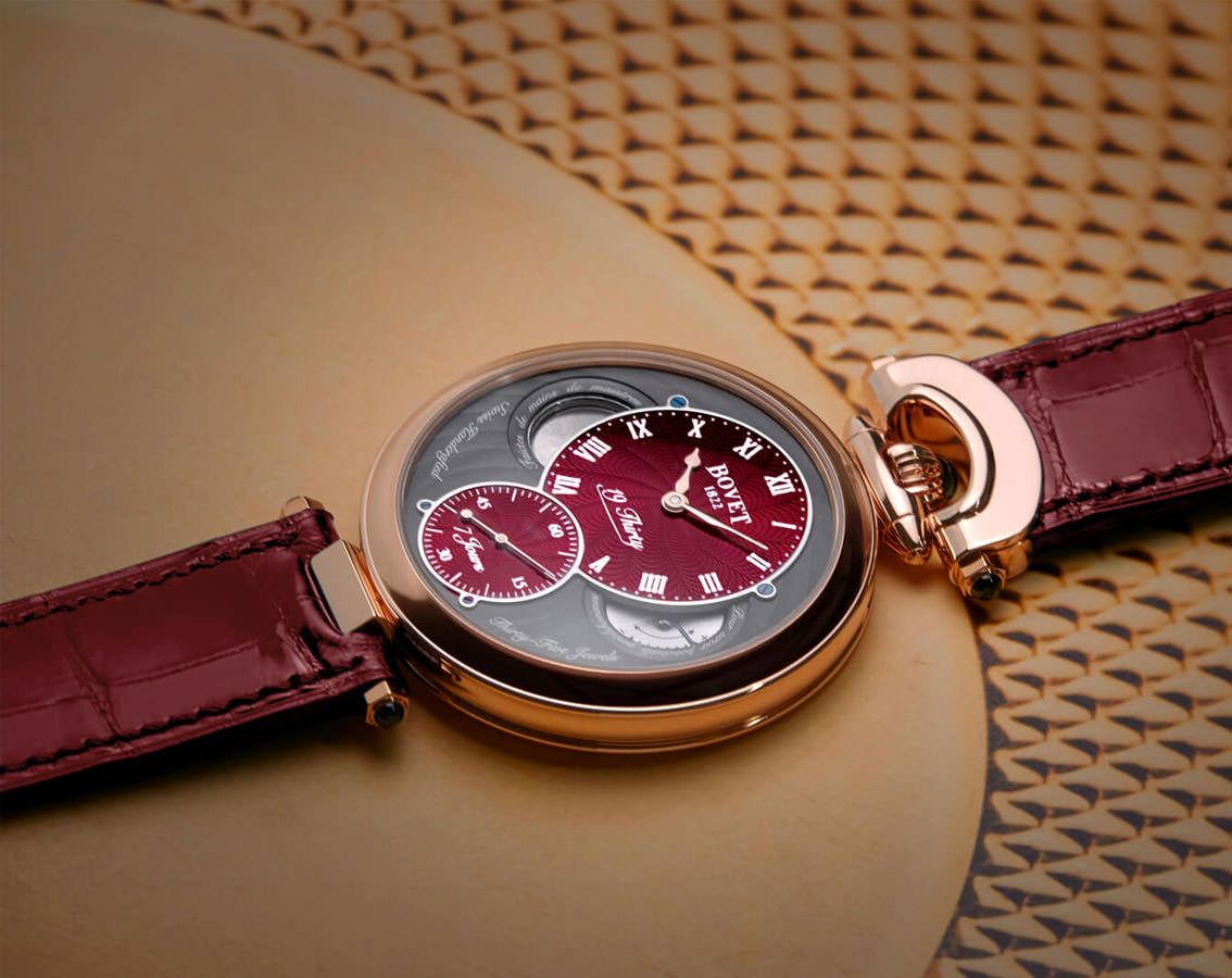 Bovet Fleurier 19Thirty Great Guilloché Red Dial 42 mm Manual Winding Watch For Men - 2