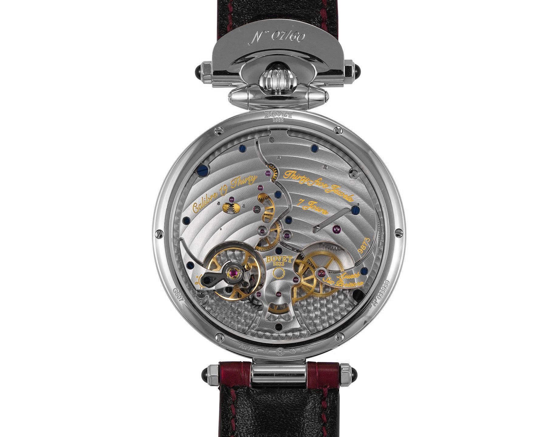 Bovet Fleurier 19Thirty Great Guilloché Red Dial 42 mm Manual Winding Watch For Men - 2