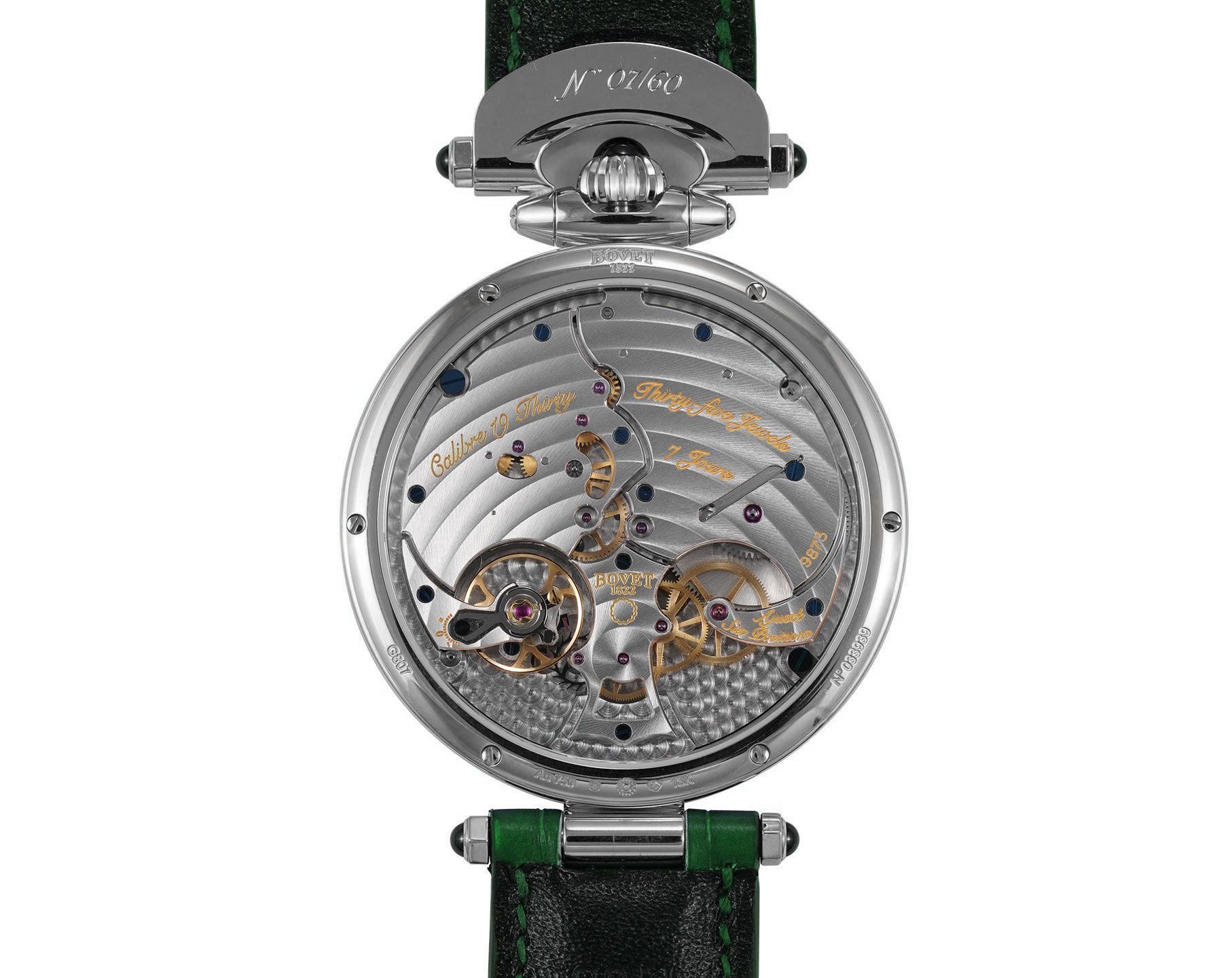 Bovet Fleurier 19Thirty Great Guilloché Green Dial 42 mm Manual Winding Watch For Men - 3