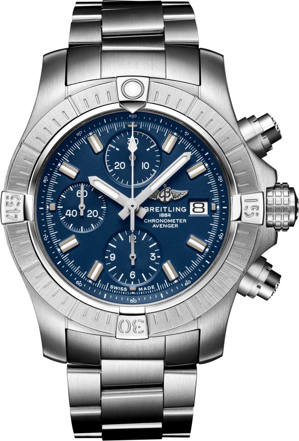 Breitling Avenger  Blue Dial 43 mm Automatic Watch For Men - 1