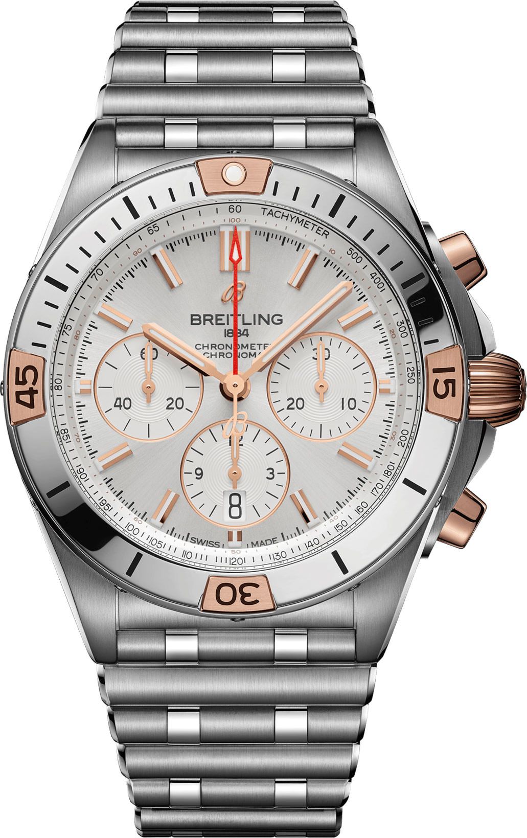 Breitling Chronomat  Silver Dial 42 mm Automatic Watch For Men - 1