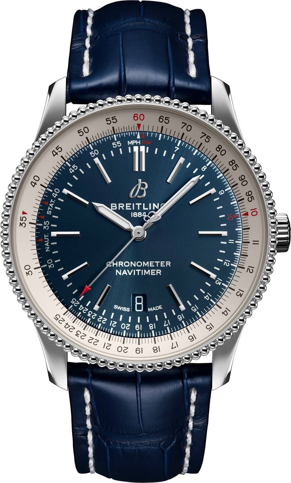 Breitling Navitimer  Blue Dial 41 mm Automatic Watch For Men - 1