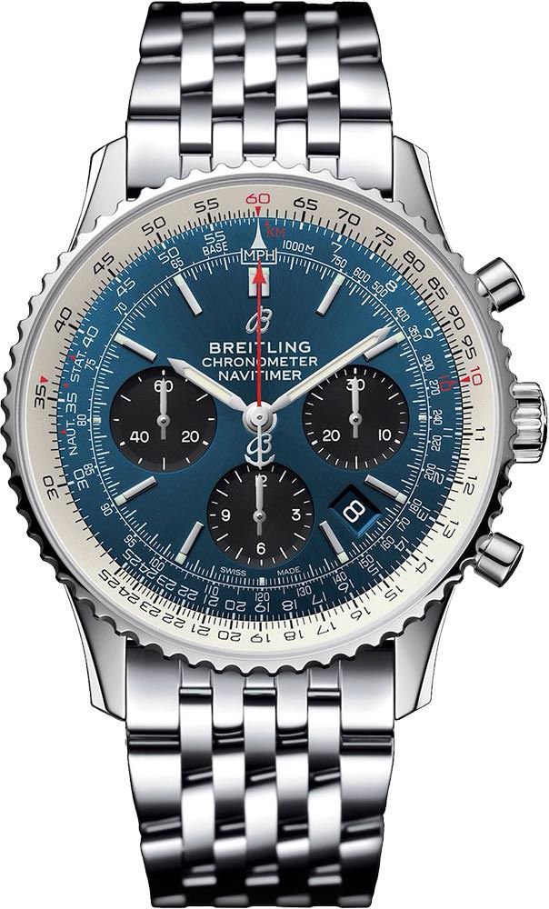 Breitling Navitimer  Blue Dial 43 mm Automatic Watch For Men - 1