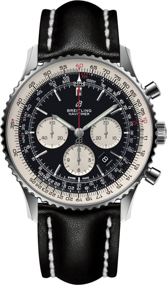 Breitling Navitimer  Black Dial 46 mm Automatic Watch For Men - 1