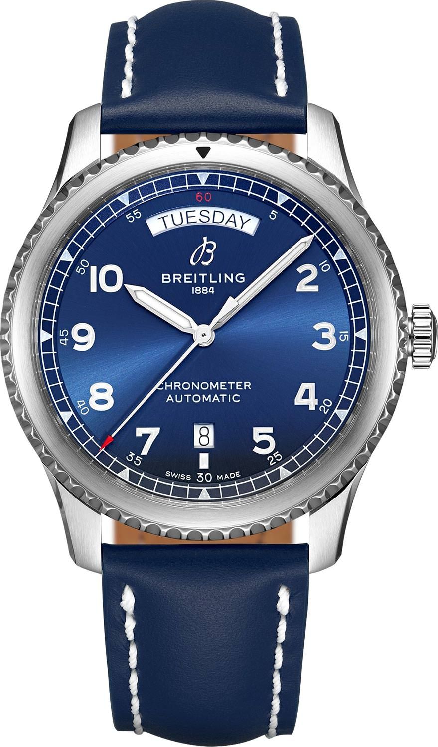 Breitling Classic AVI  Blue Dial 41 mm Automatic Watch For Men - 1