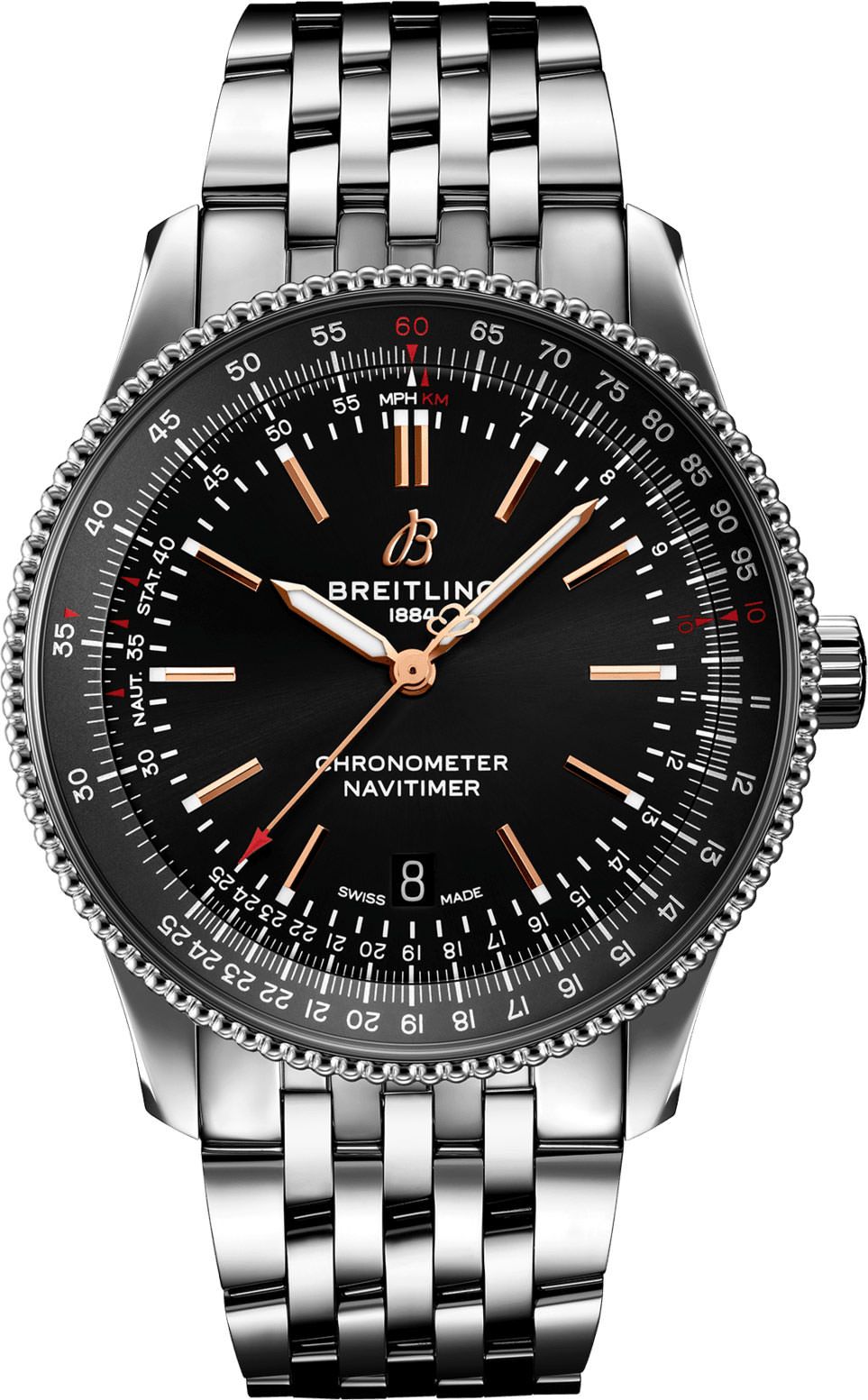 Breitling Navitimer  Black Dial 41 mm Automatic Watch For Men - 1