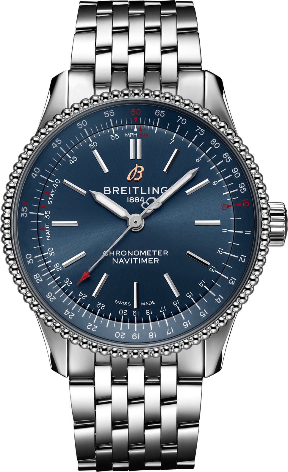 Breitling Navitimer  Blue Dial 35 mm Automatic Watch For Women - 1