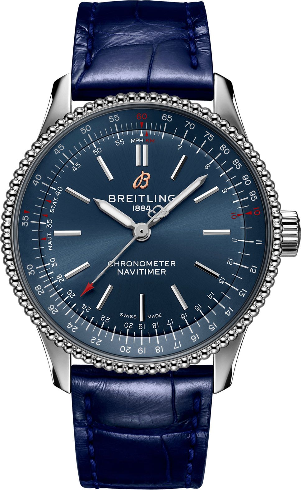 Breitling Navitimer  Blue Dial 35 mm Automatic Watch For Women - 1