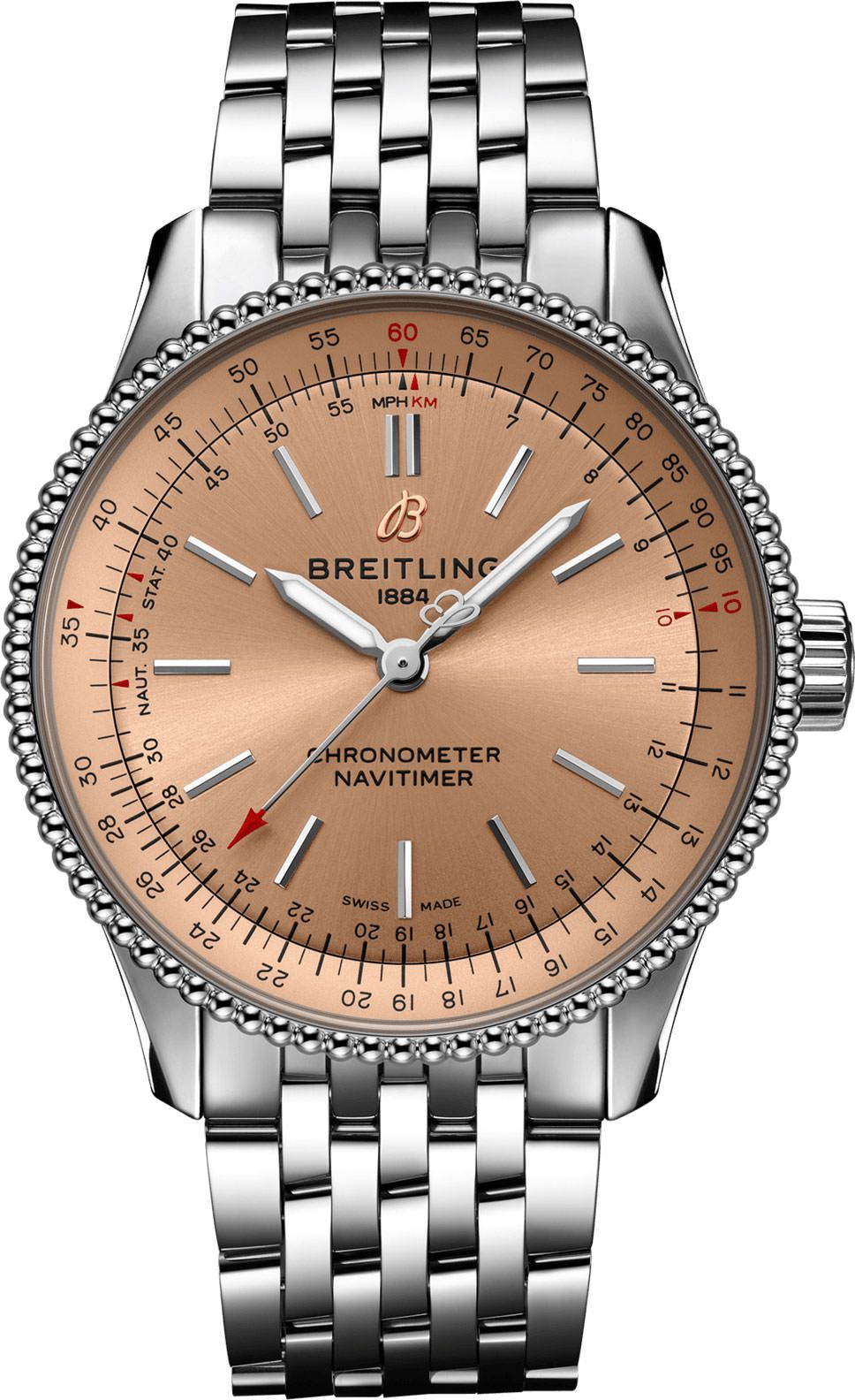 Breitling Navitimer  Copper Dial 35 mm Automatic Watch For Women - 1