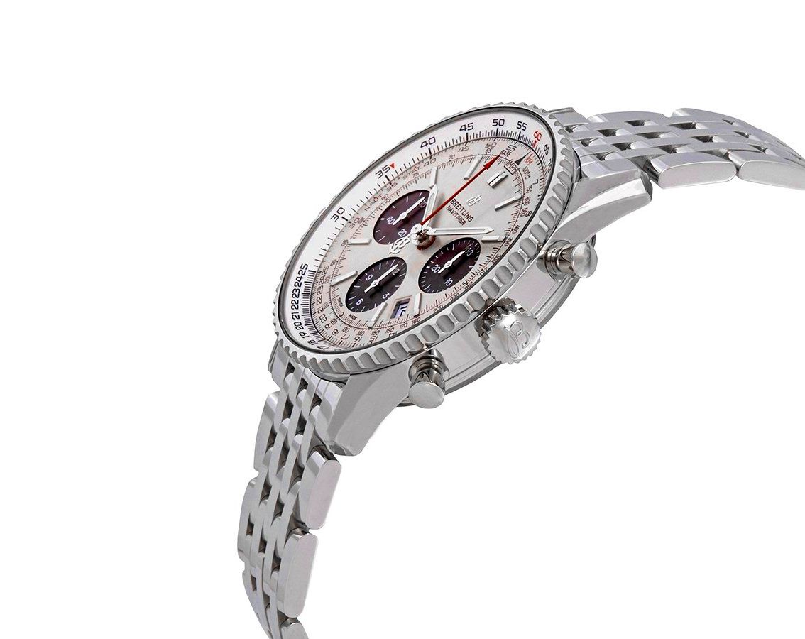 Breitling Navitimer  Ivory Dial 43 mm Automatic Watch For Men - 3