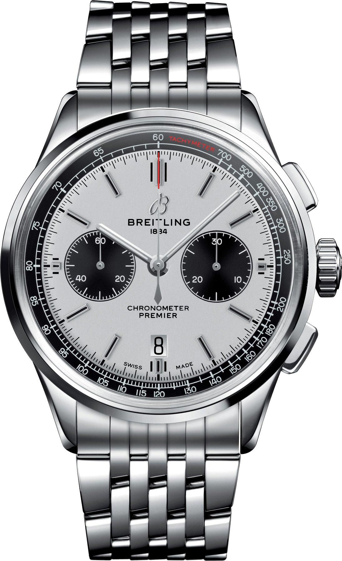 Breitling Premier  Silver Dial 42 mm Automatic Watch For Men - 1