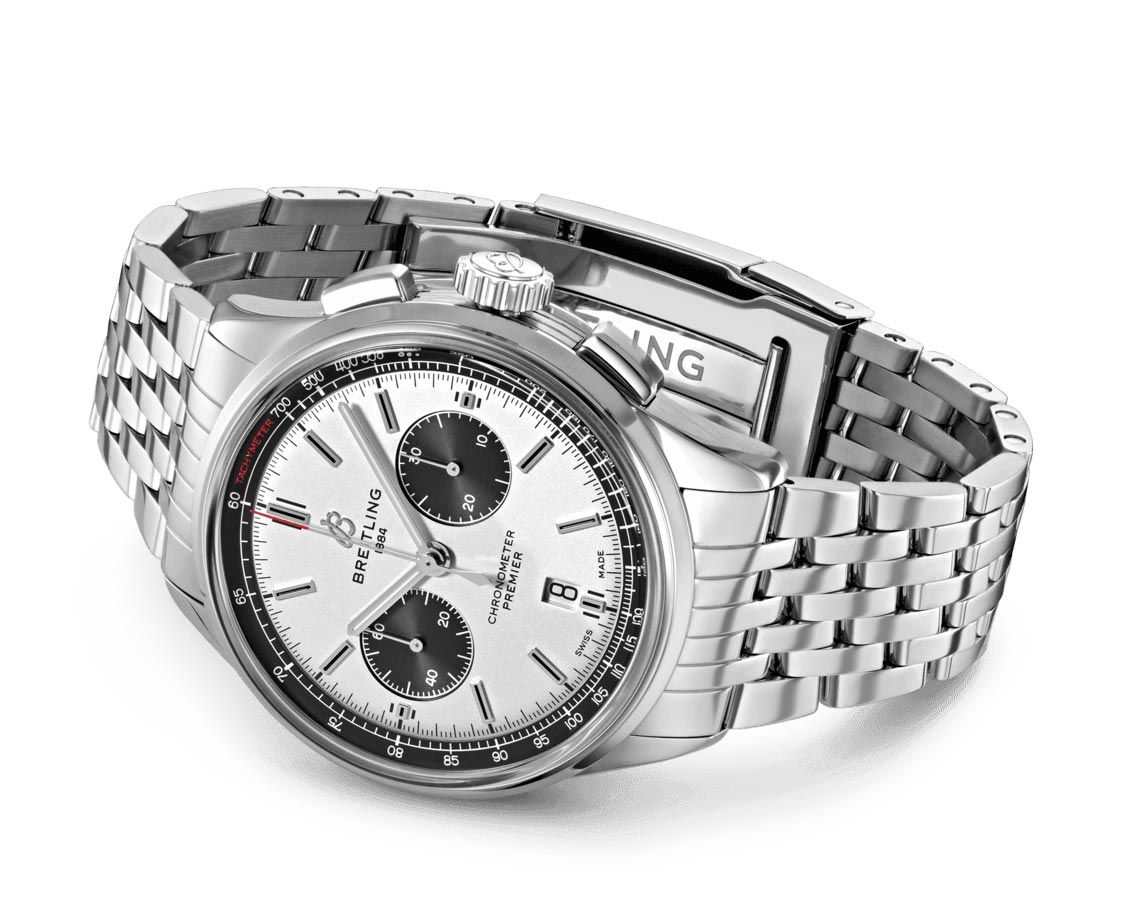 Breitling Premier  Silver Dial 42 mm Automatic Watch For Men - 4