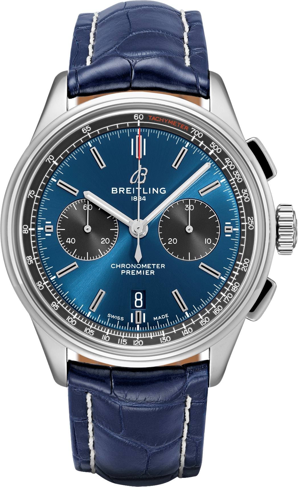 Breitling Premier  Blue Dial 42 mm Automatic Watch For Men - 1