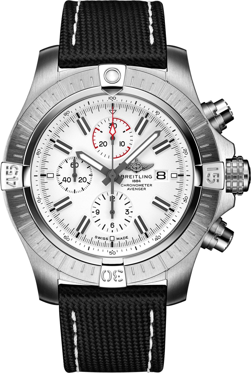 Breitling Avenger  White Dial 48 mm Automatic Watch For Men - 1