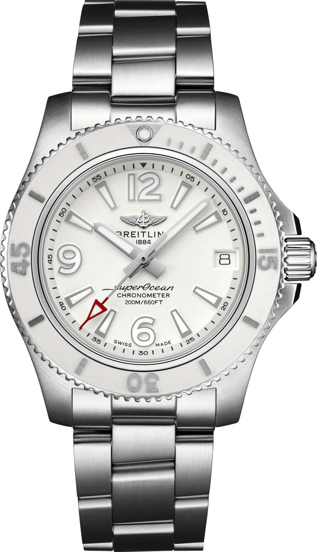 Breitling Superocean  White Dial 36 mm Automatic Watch For Women - 1