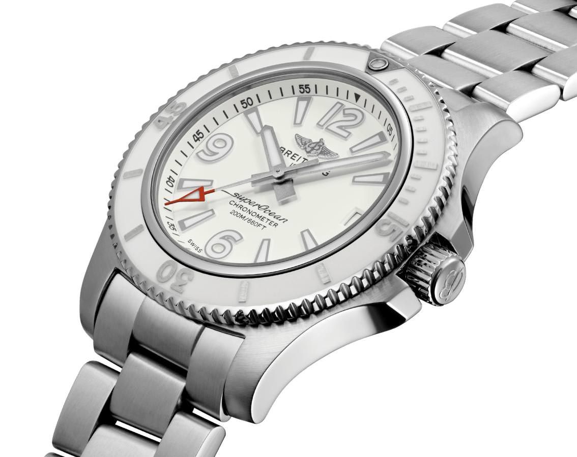 Breitling Superocean  White Dial 36 mm Automatic Watch For Women - 3