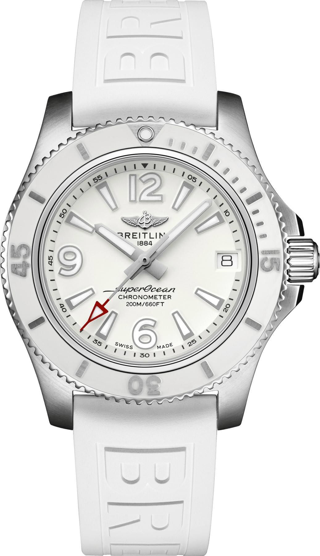 Breitling Superocean  White Dial 36 mm Automatic Watch For Women - 1