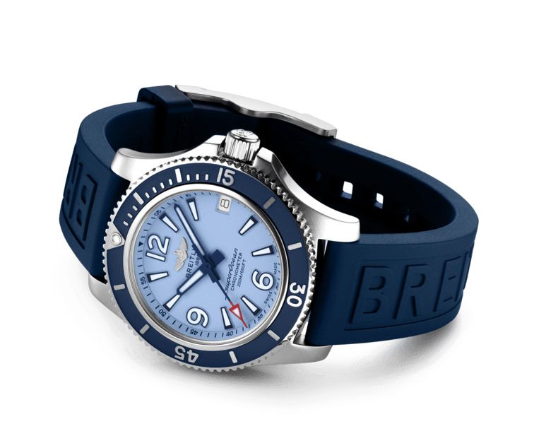 Breitling Superocean  Blue Dial 36 mm Automatic Watch For Women - 4