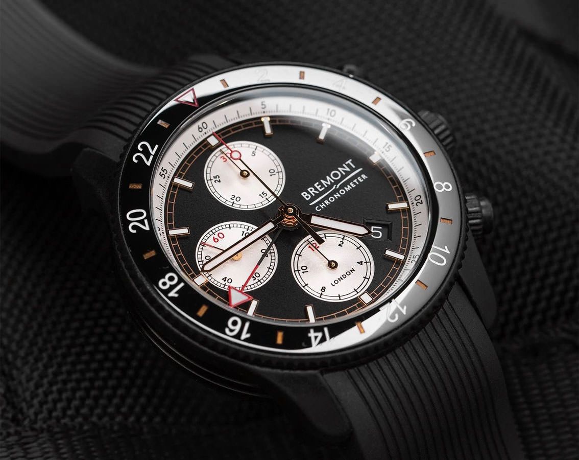 Bremont Supermarine Chrono Jet Black Dial 43 mm Automatic Watch For Men - 5