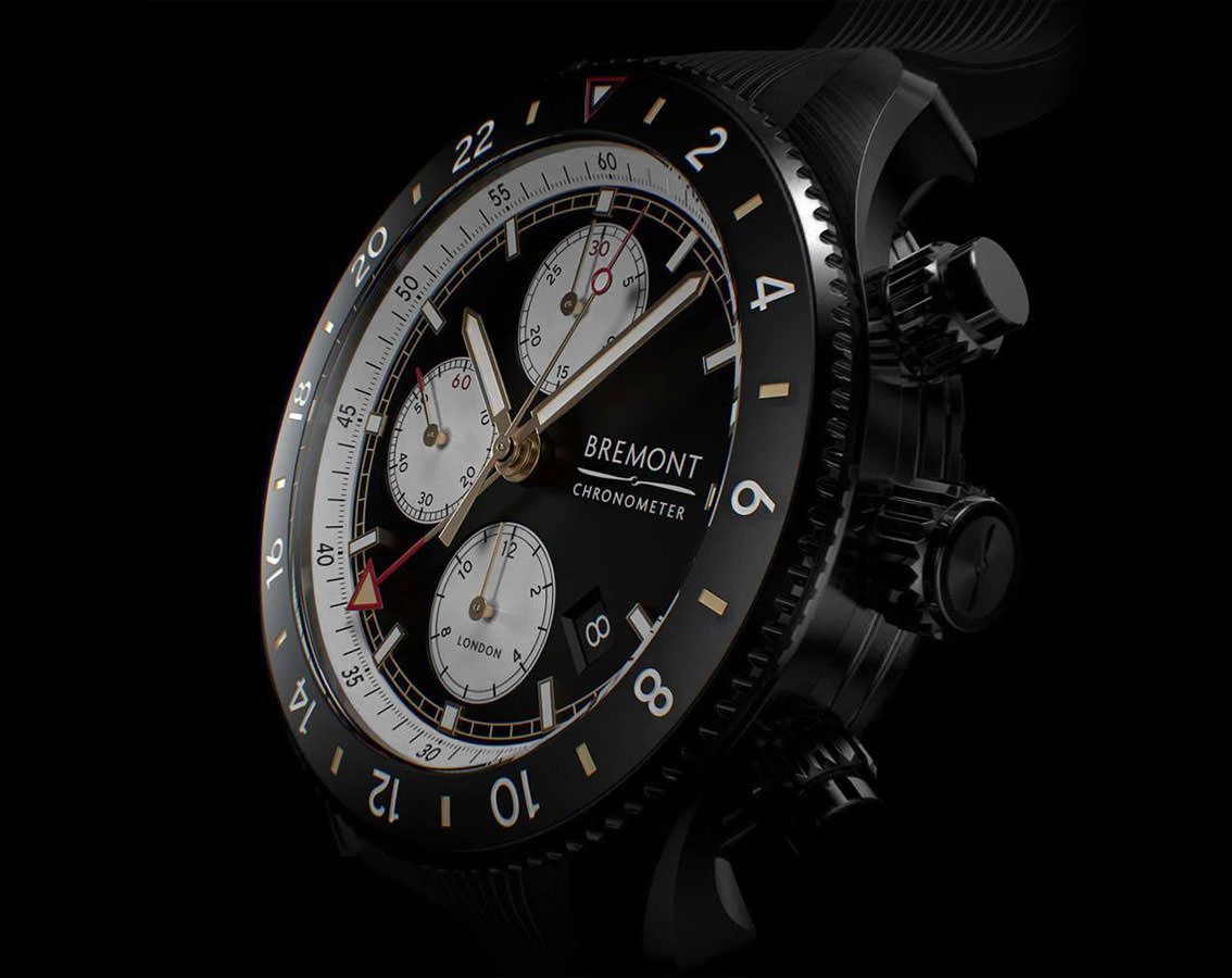 Bremont Supermarine Chrono Jet Black Dial 43 mm Automatic Watch For Men - 8