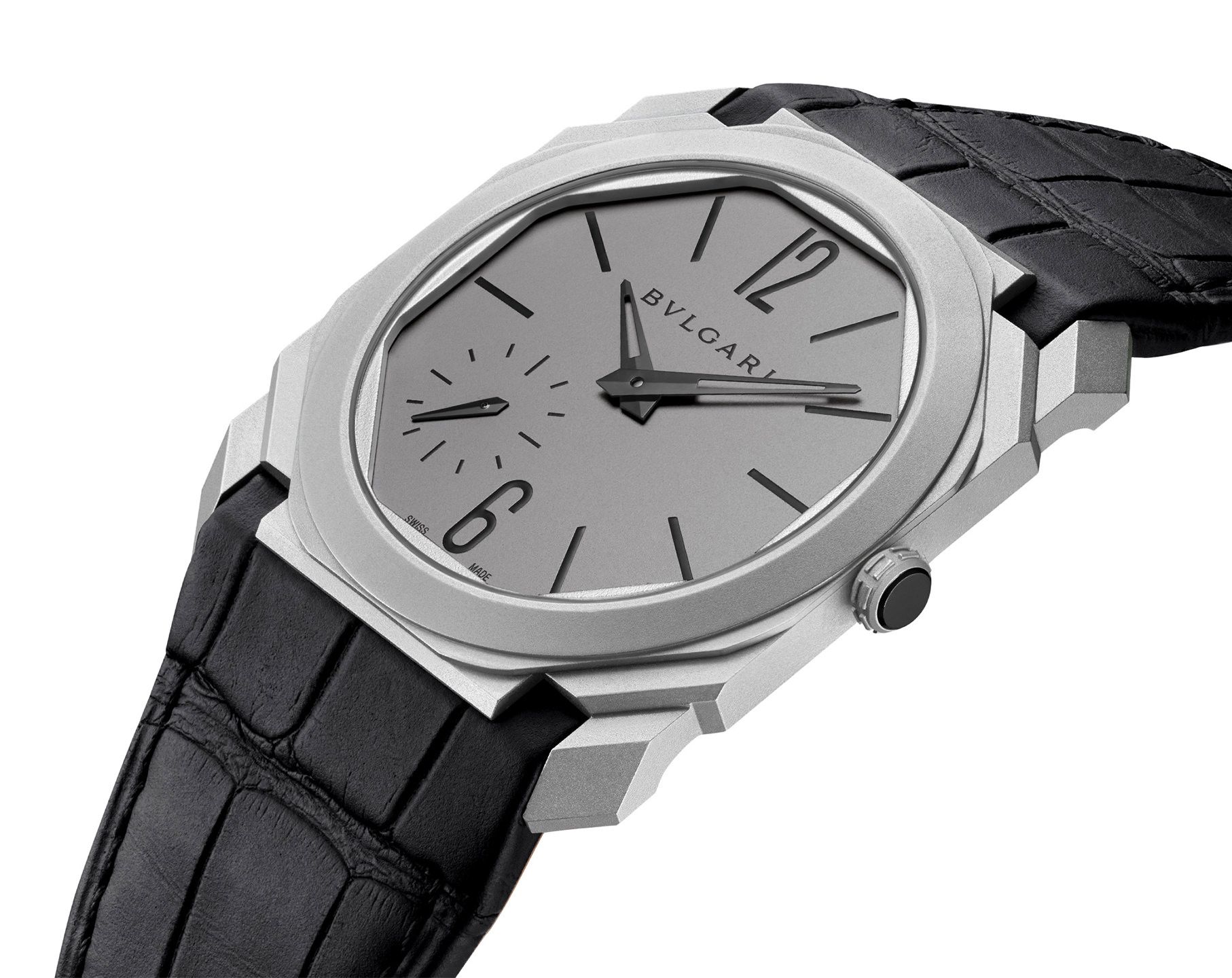 BVLGARI Octo Finissimo Grey Dial 40 mm Automatic Watch For Men - 3