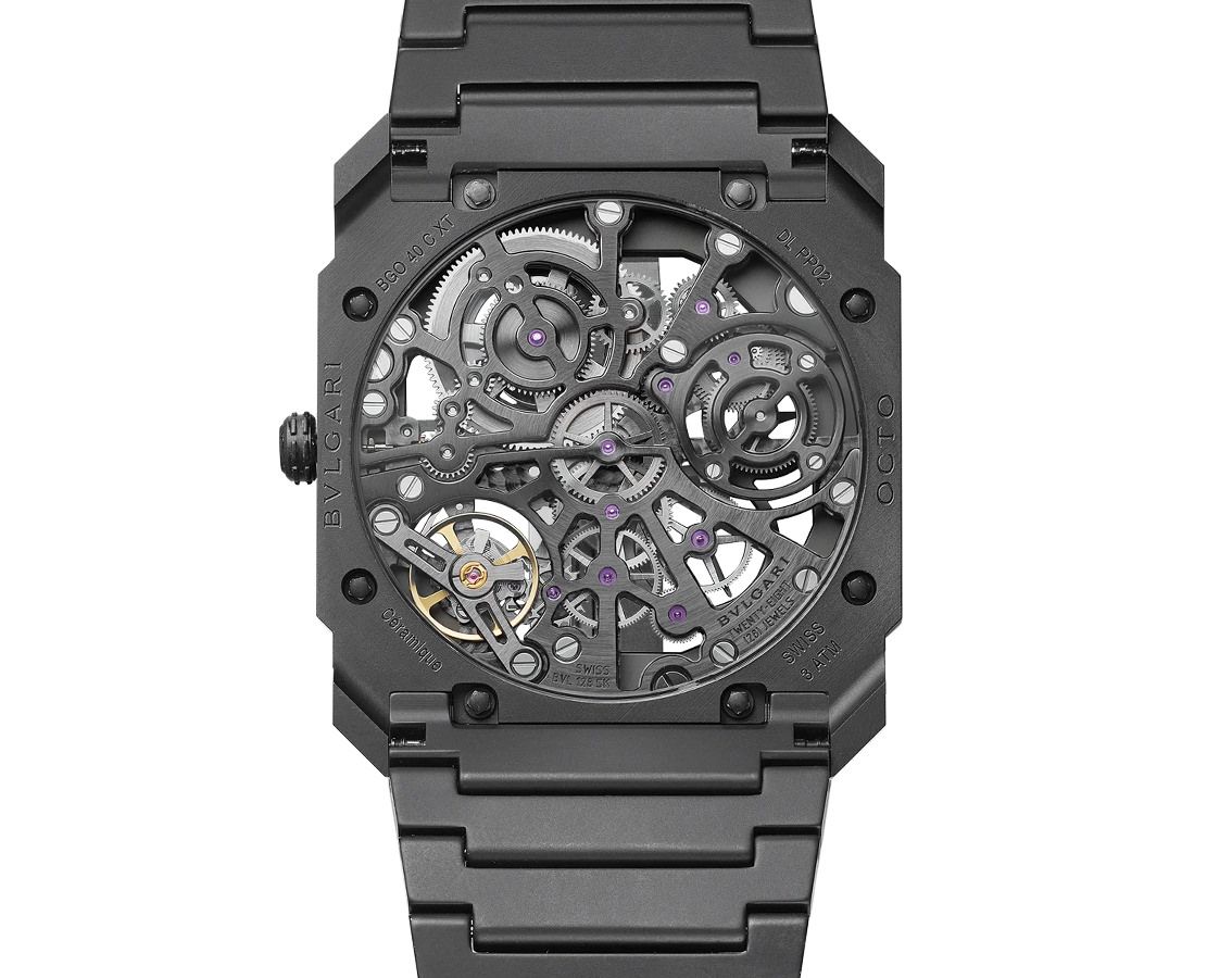 BVLGARI Octo Finissimo Skeleton Dial 40 mm Manual Winding Watch For Men - 3