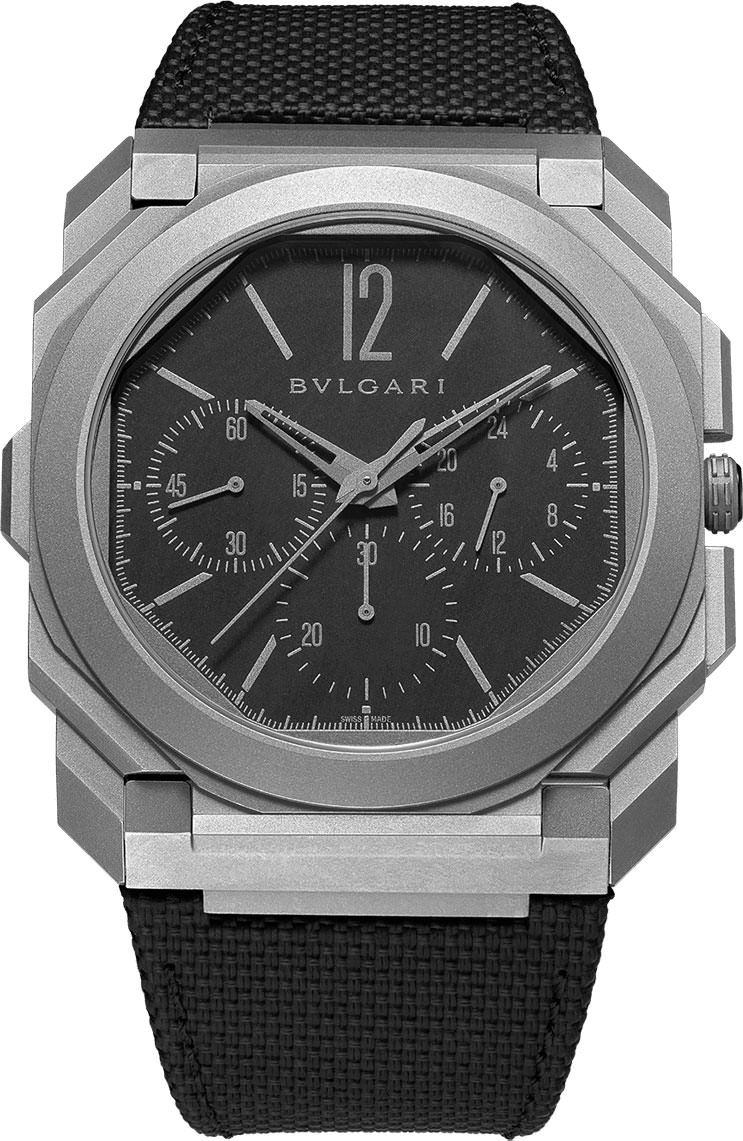 BVLGARI Octo Finissimo Black Dial 42 mm Automatic Watch For Men - 1