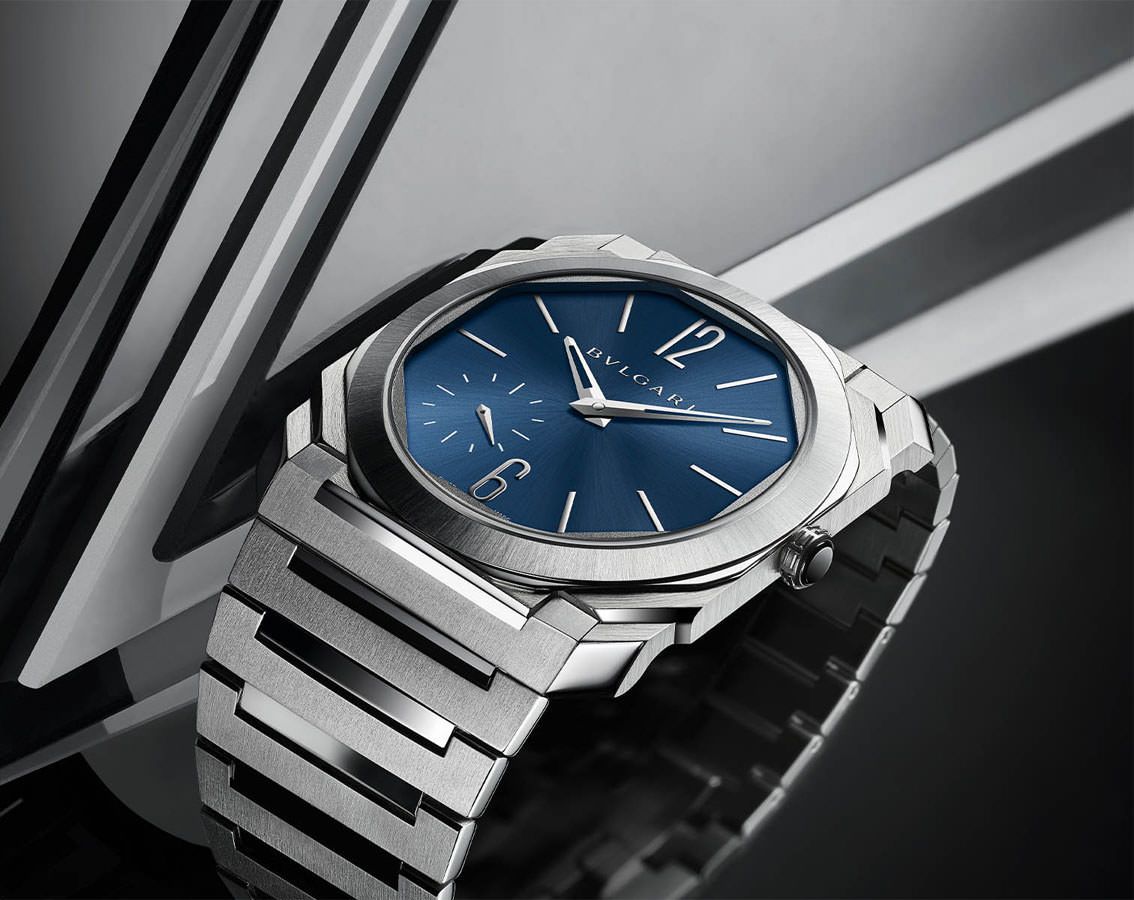 BVLGARI Octo Finissimo Blue Dial 40 mm Automatic Watch For Men - 8