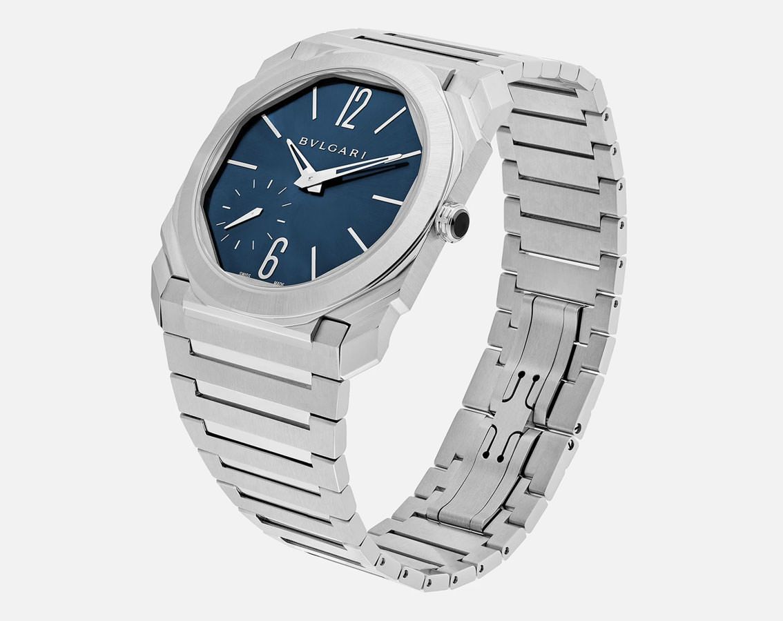 BVLGARI Octo Finissimo Blue Dial 40 mm Automatic Watch For Men - 7