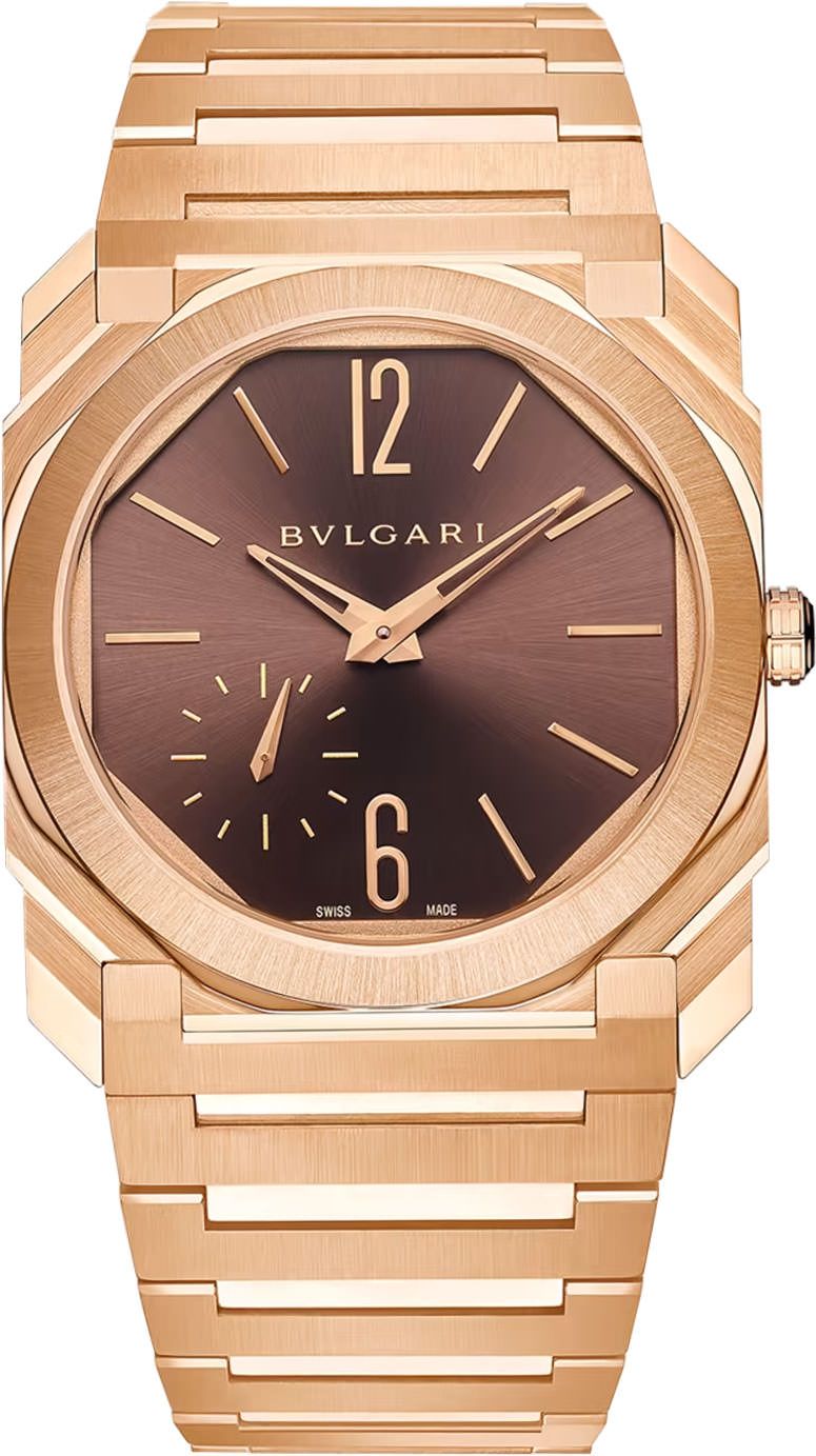 BVLGARI Octo Finissimo Brown Dial 40 mm Automatic Watch For Men - 1