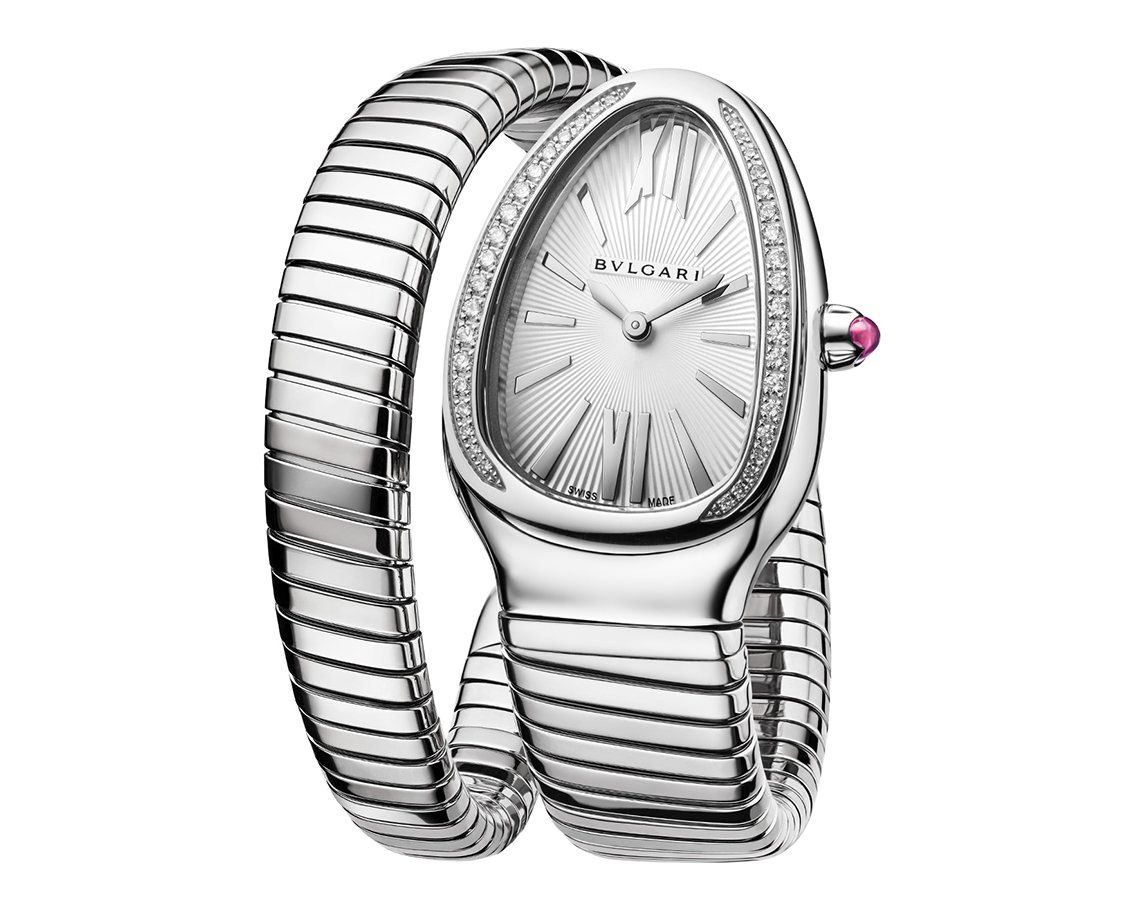 BVLGARI Serpenti  Silver Dial 35 mm Quartz Watch For Women - 3