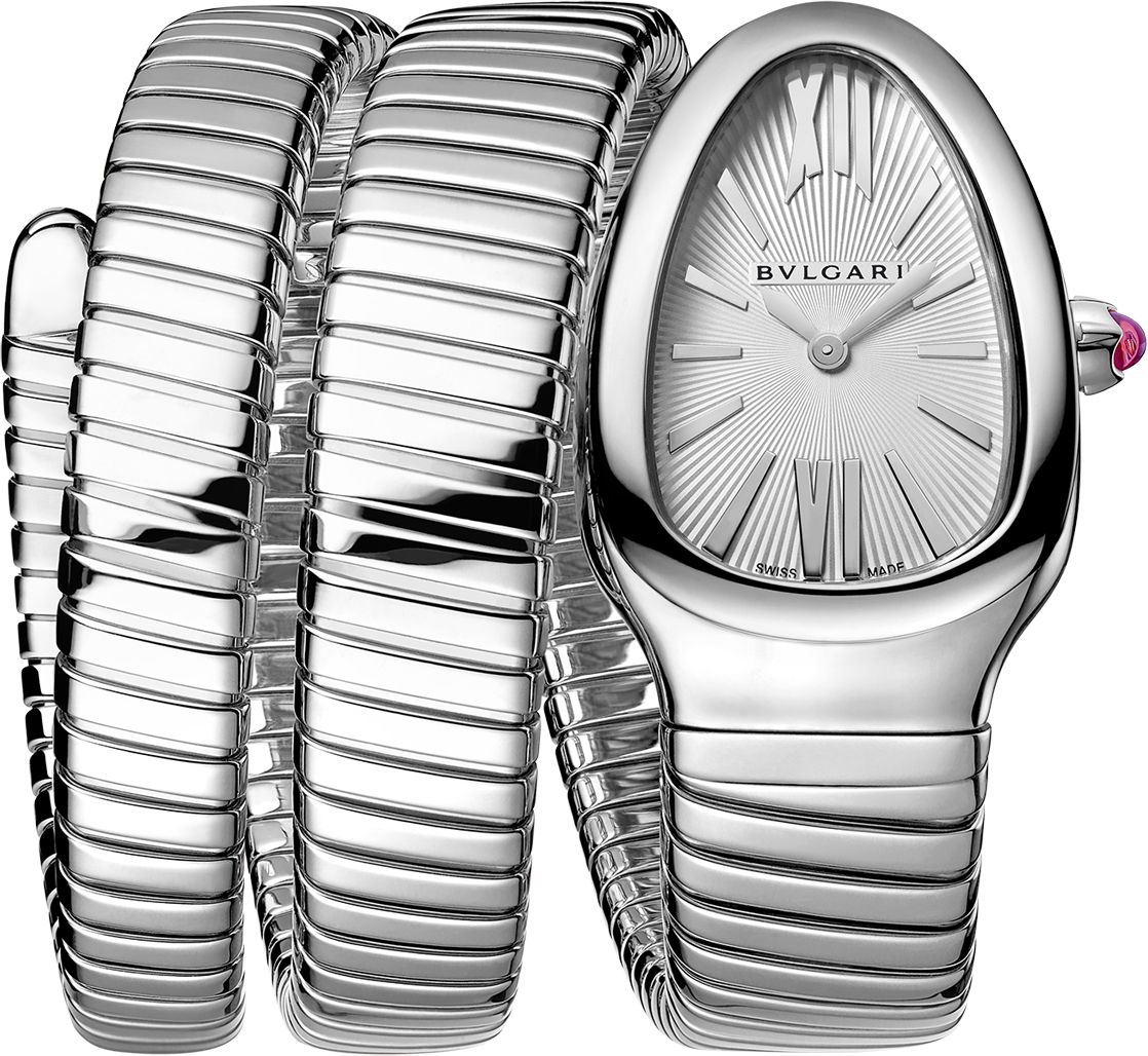 BVLGARI Serpenti  Silver Dial 35 mm Quartz Watch For Women - 1