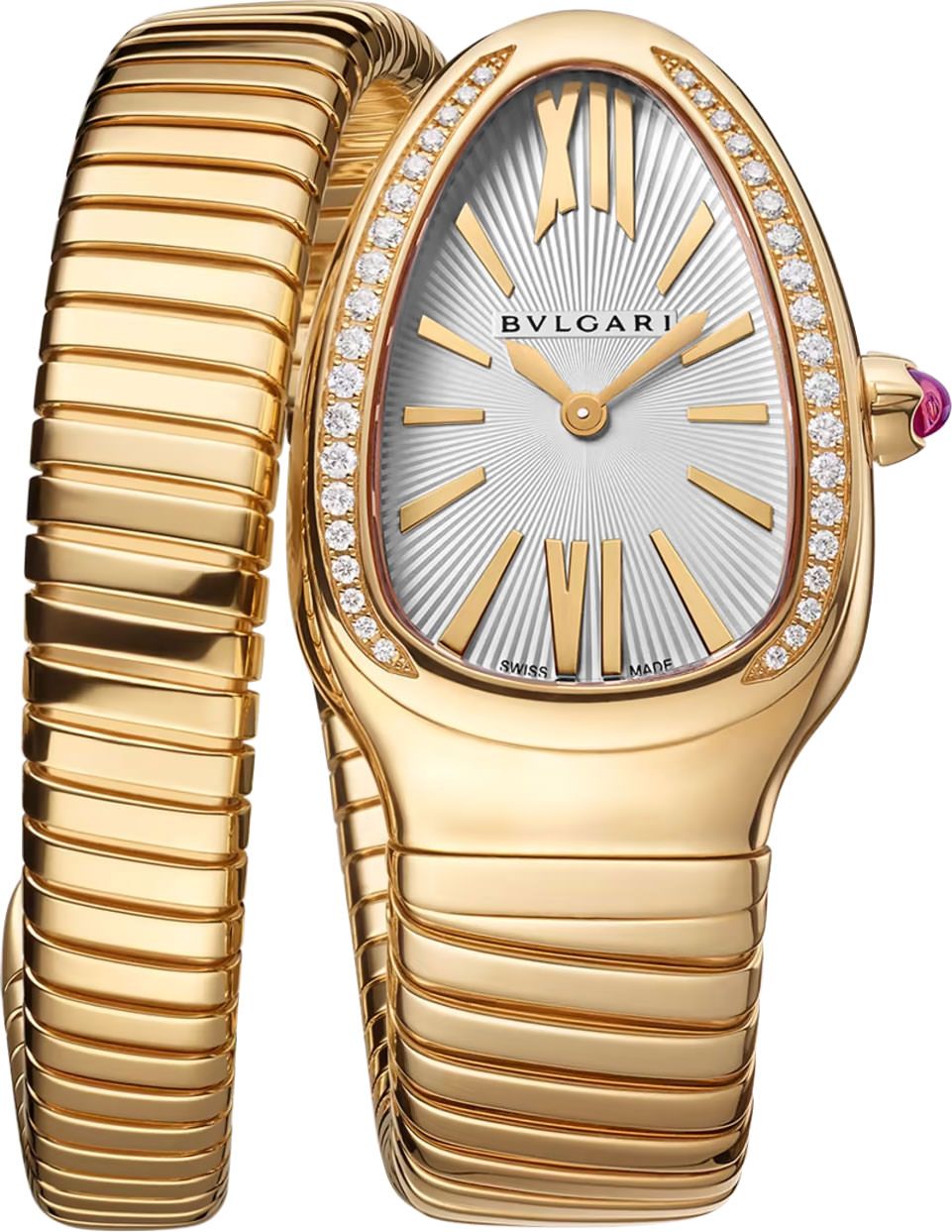 BVLGARI Serpenti  Silver Dial 35 mm Quartz Watch For Women - 1