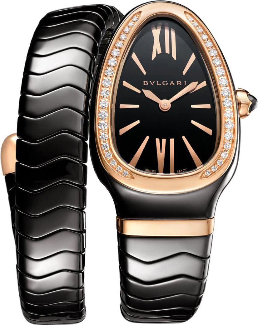 BVLGARI Serpenti  Black Dial 35 mm Quartz Watch For Women - 1