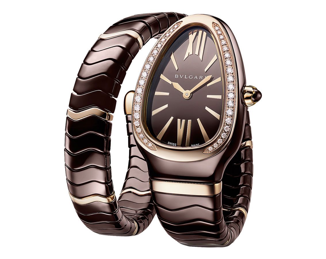 BVLGARI Serpenti  Brown Dial 35 mm Quartz Watch For Women - 3