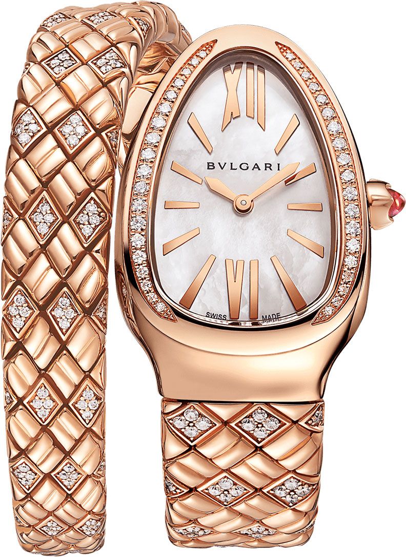 BVLGARI Serpenti  MOP Dial 35 mm Quartz Watch For Women - 1