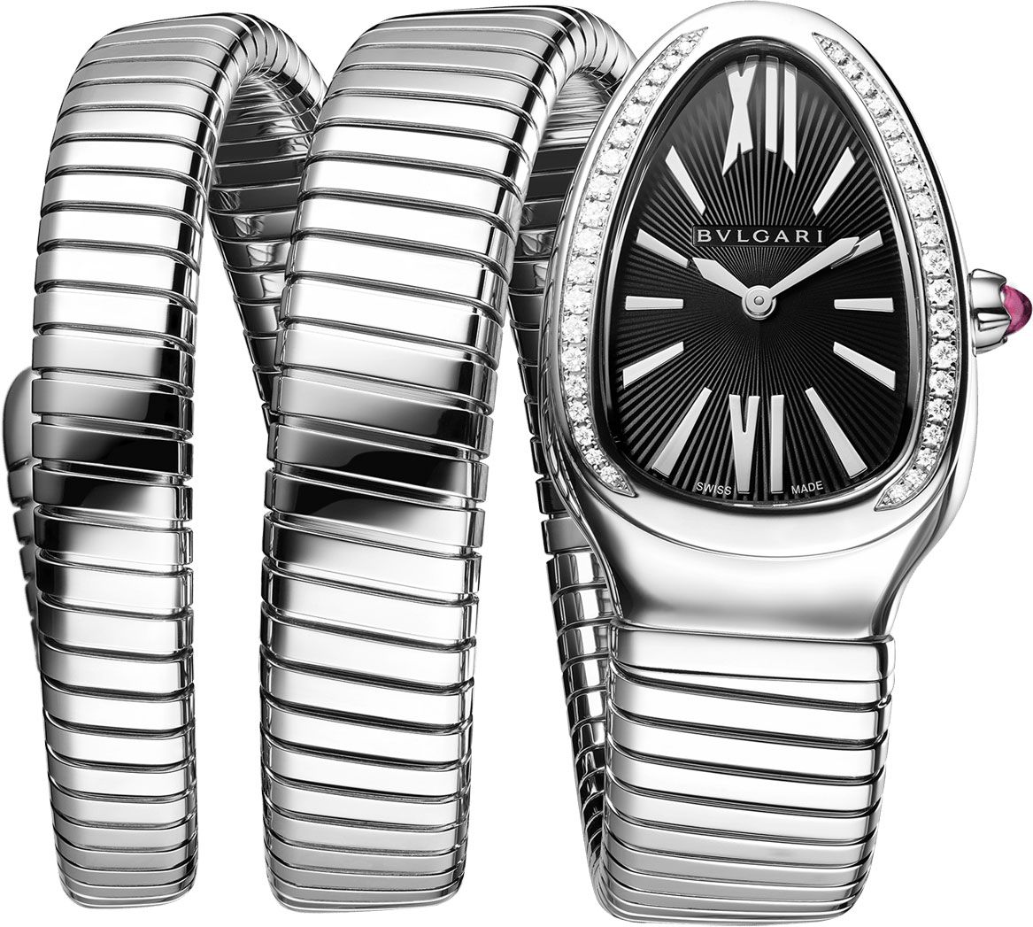 BVLGARI Serpenti  Black Dial 35 mm Quartz Watch For Women - 1