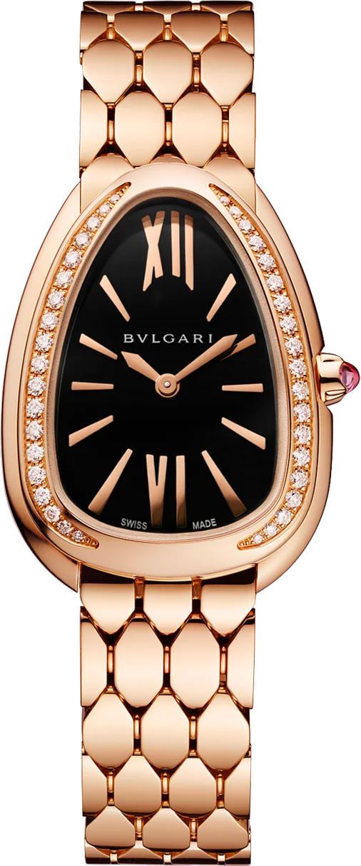 BVLGARI Serpenti  Black Dial 33 mm Quartz Watch For Women - 1