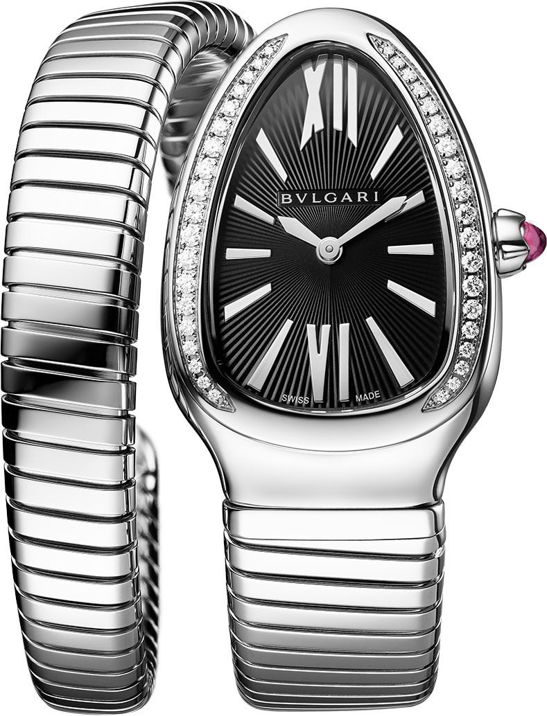 BVLGARI Serpenti  Black Dial 35 mm Quartz Watch For Women - 1