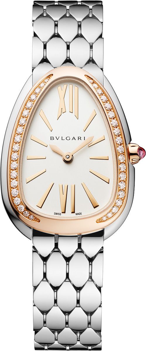 BVLGARI Serpenti  White Dial 33 mm Quartz Watch For Women - 1