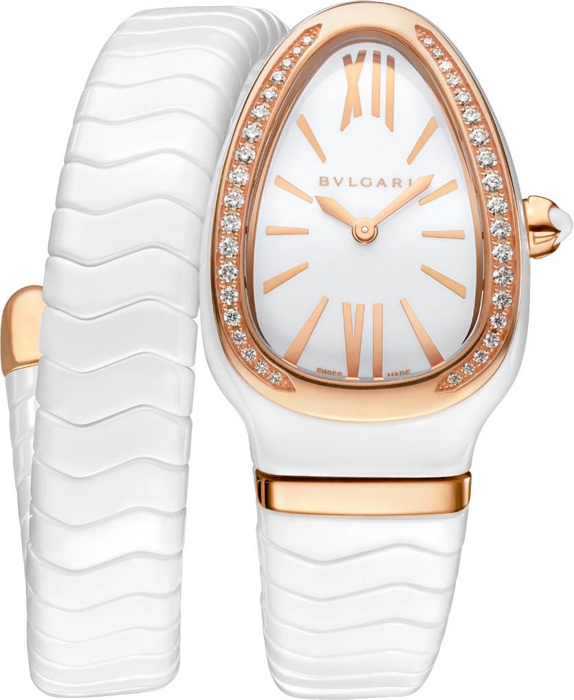 BVLGARI Serpenti  White Dial 35 mm Quartz Watch For Women - 1