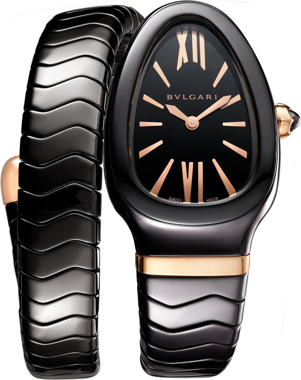 BVLGARI Serpenti  Black Dial 35 mm Quartz Watch For Women - 1