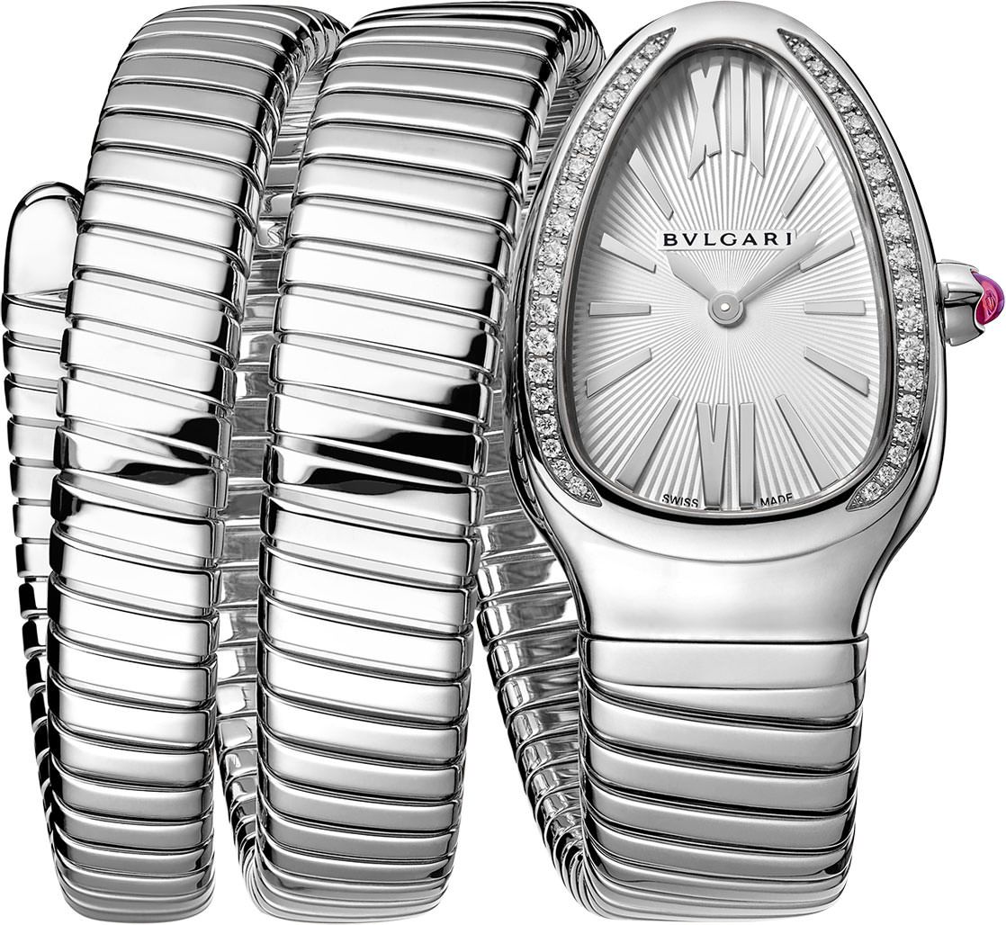 BVLGARI Serpenti  Silver Dial 35 mm Quartz Watch For Women - 1