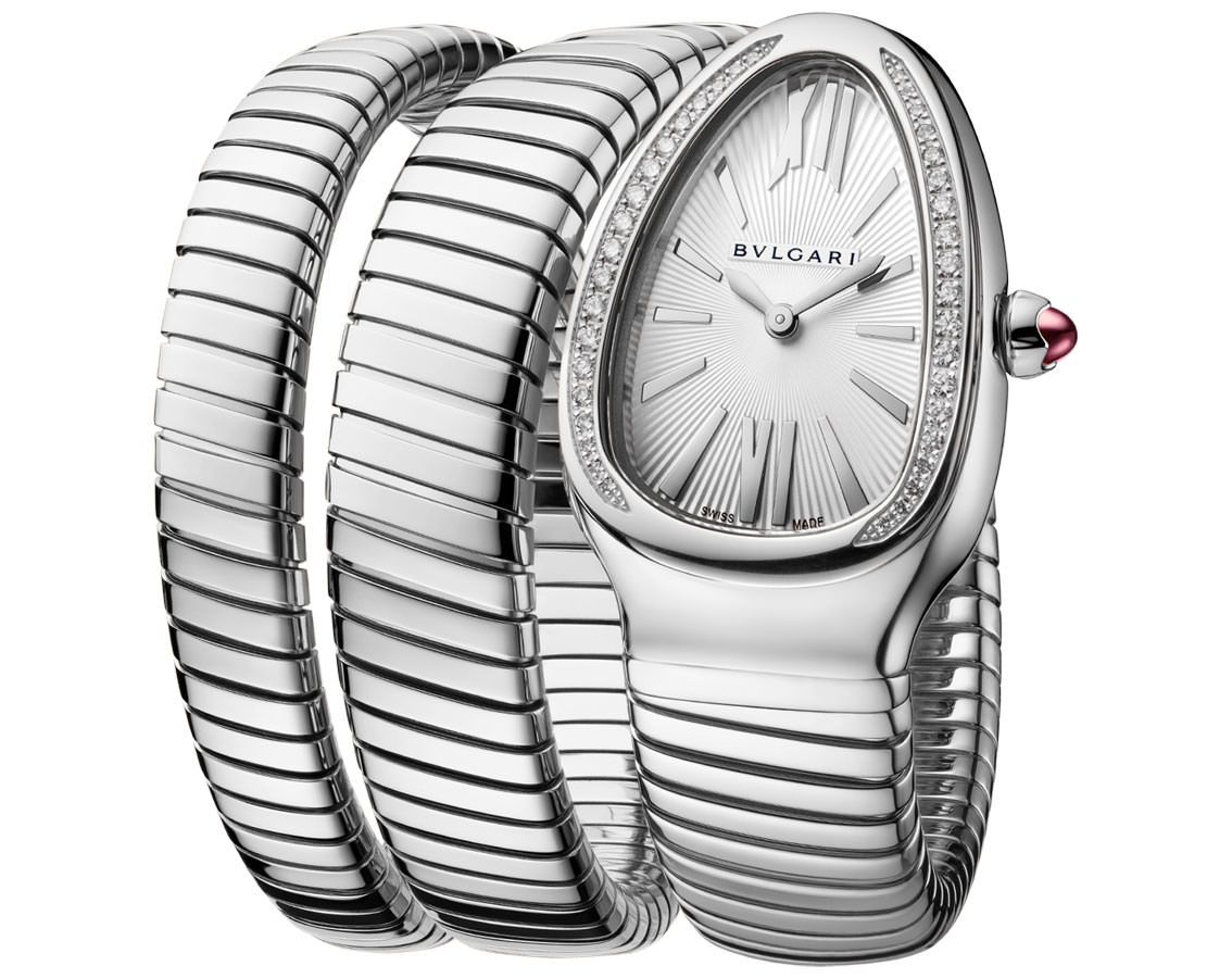 BVLGARI Serpenti  Silver Dial 35 mm Quartz Watch For Women - 4